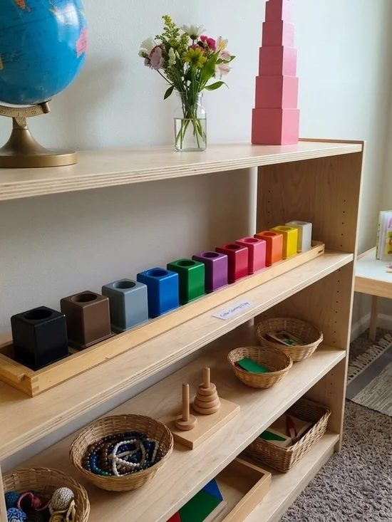 🌈Alison’s Montessori Colored Pencil Holders (Set with Tray & Original Boxes)