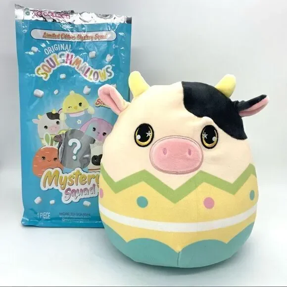 Squishmallow Easter Mystery Scented Conner The Cow Plush 8” NEW
