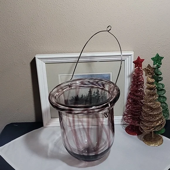 West Elm Vintage Hand Blown Hanging Candle Holder.