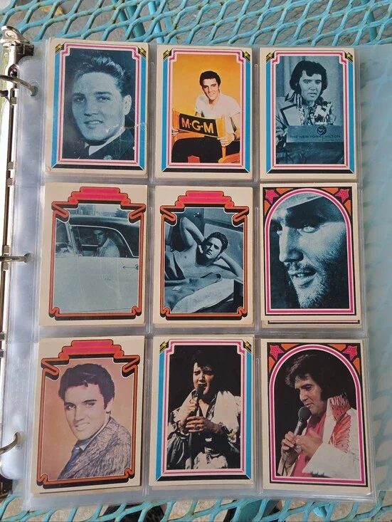Elvis Trading Card Set 1978 Complete 66 Cards Boxcar Enterprises In Sleeves Vtg