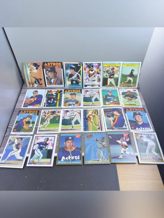 Houston Astros Card Lot of 24 Nolan Ryan Whataburger Hologram +