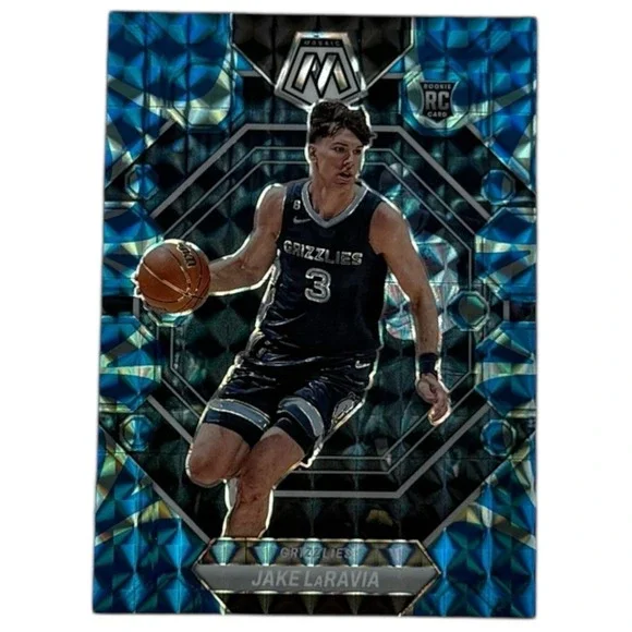 2022-23 Panini Mosaic Rookies Reactive Blue Prizm‎ Jake LaRavia #204 Rookie RC