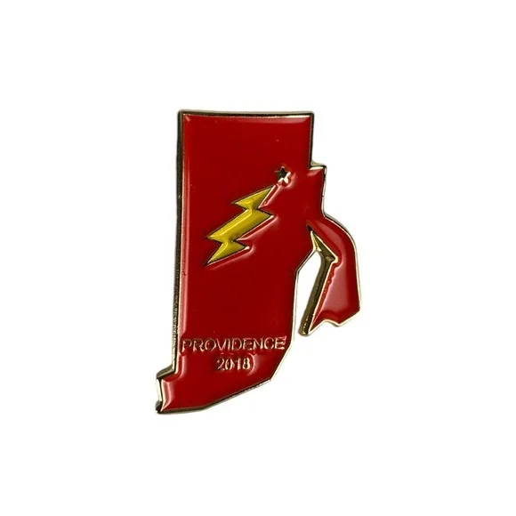Providence Lightning Bolt Outline Lapel Pin Vintage Collectible Badge‎ A14Q