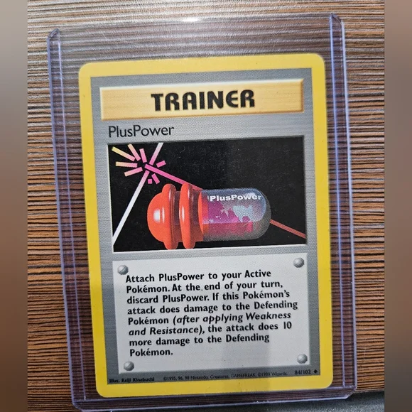 Pokemon Trainer PlusPower 84/102 Card