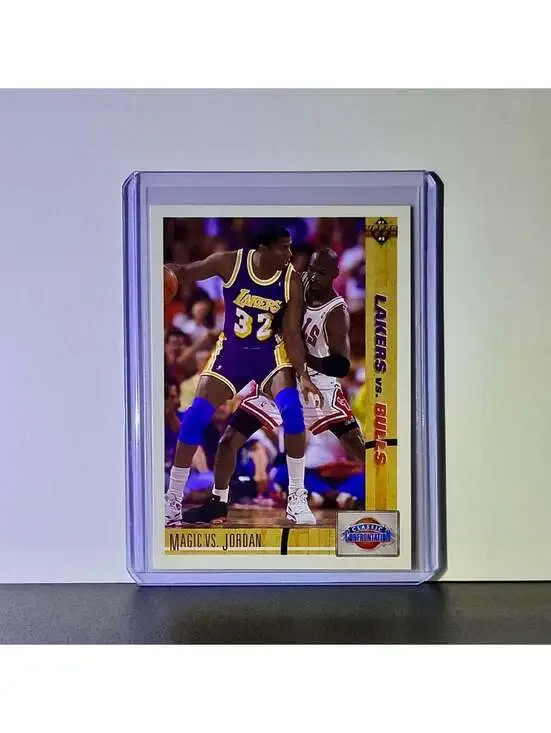 Magic Johnson Michael Jordan 1991-92 Upper Deck #34 Card Chicago Bulls