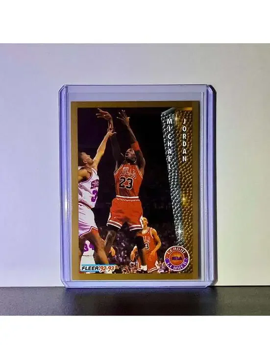 Michael Jordan 1992-93 Fleer League Leader #238 Basketball Card Chicago Bulls