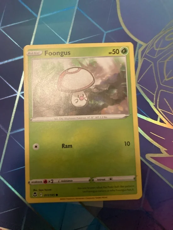 Pokemon Foongus Trading Card - Green