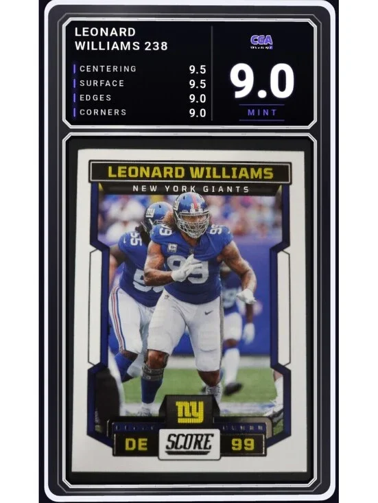 2023 Panini Score #238 Leonard Williams New York Giants - CGA 9.0 Digital Grade