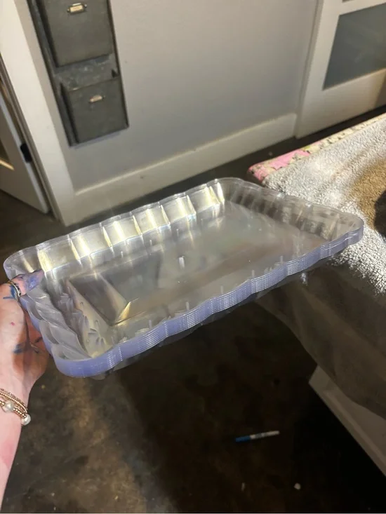 Set Clear Plastic Storage Tray - Transparent Home  platters
