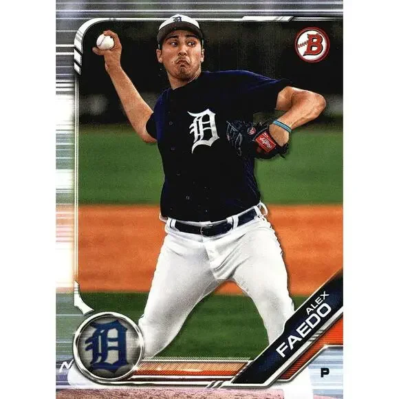 2019 Bowman Prospects Alex Faedo #BP-78 Detroit Tigers