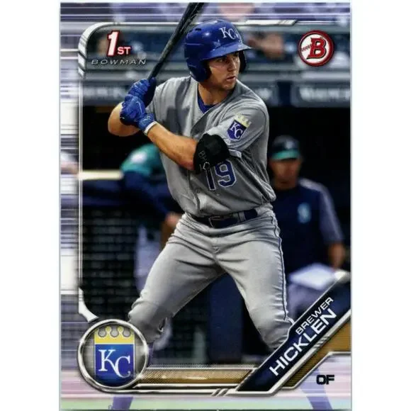 2019 Bowman Prospects Brewer Hicklen #BP-72 Kansas City Royals