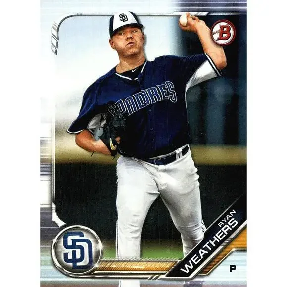 2019 Bowman Prospects Ryan Weathers #BP-66 San Diego Padres