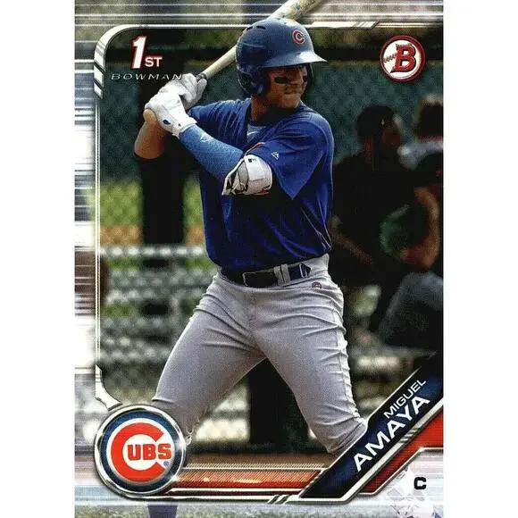 2019 Bowman Prospects Miguel Amaya #BP-35 Chicago Cubs