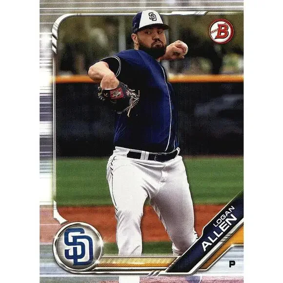 2019 Bowman Prospects Logan Allen #BP-19 San Diego Padres