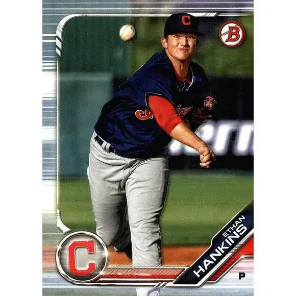 2019 Bowman Prospects Ethan Hankins #BP-15 Cleveland Indians