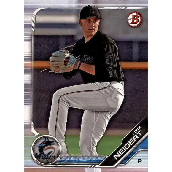 2019 Bowman Prospects Nick Neidert #BP-8 Miami Marlins