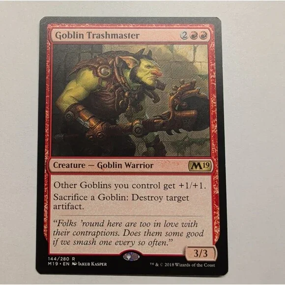 Goblin Trashmaster - M19 Core Set #144 - Rare NM MTG