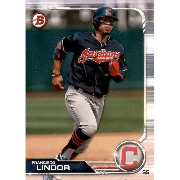 2019 Bowman Francisco Lindor #89 Cleveland Indians
