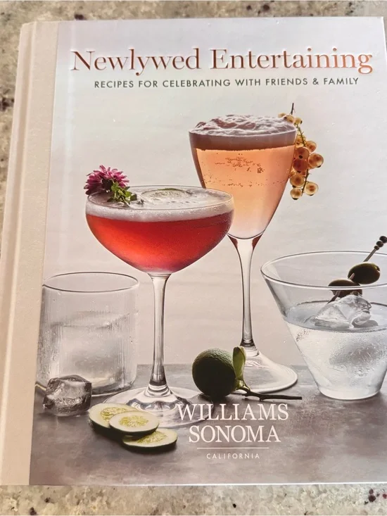 Williams Sonoma Cocktail Cookbook — Pink and Peach Cover