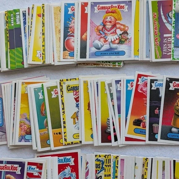 Vintage 80's Garbage Pail Kids Card Lot‎ Topps GPK Sticker Collection with Case
