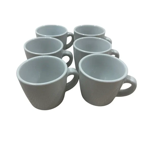Williams Sonoma‎ White Espresso Cups Demitasse Set of 6