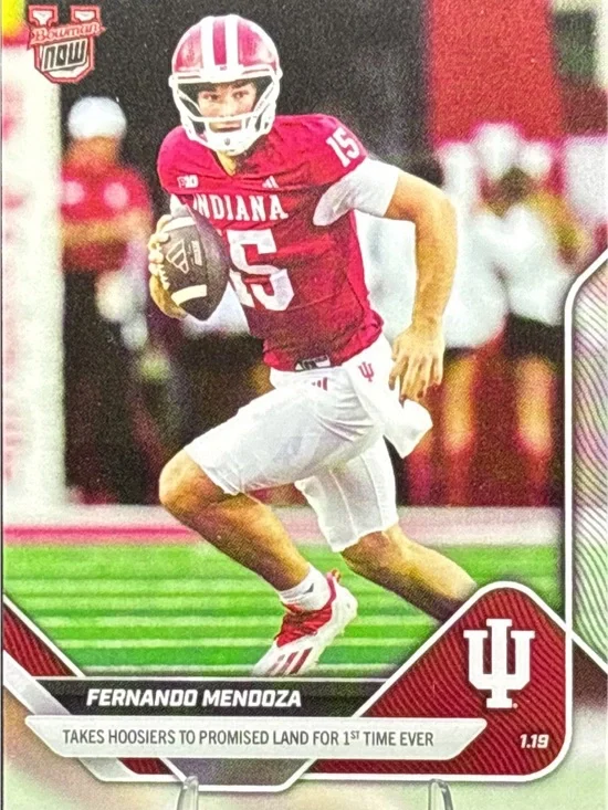Topps Bowman Now Fernando Mendoza Indiana Football Card