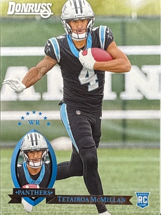 Panini Donruss Panthers Tetairoa McMillan Rookie Football Card