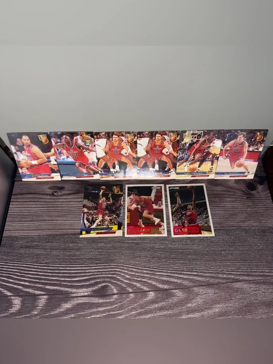 1993-94 Fleer Ultra Bullets Card Lot of 9 Duckworth Cheaney NBA