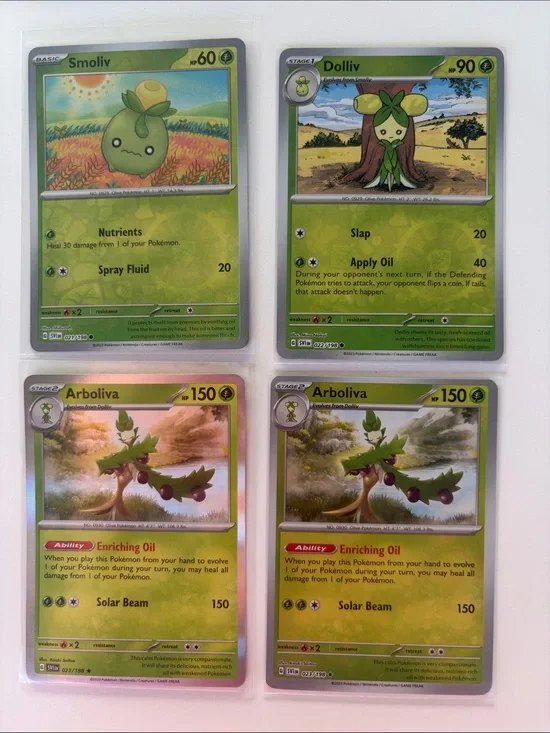 Smoliv Dolliv Arboliva Evolution Line 4 Cards | Reverse Holo | ✨5/$25✨