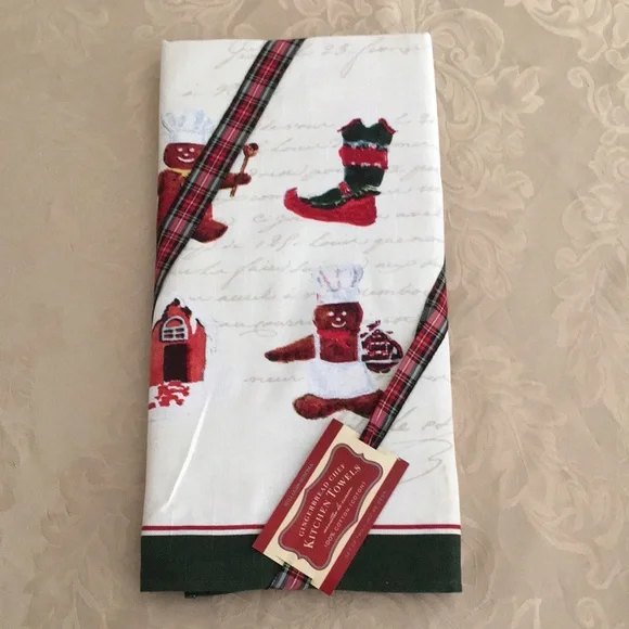 William Sonoma Gingerbread Cotton Kitchen Towel (set of 2)