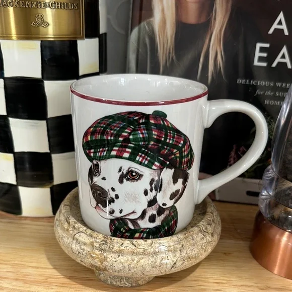 Williams-Sonoma WINTER DOG Mug, 12 oz / 3 5/8