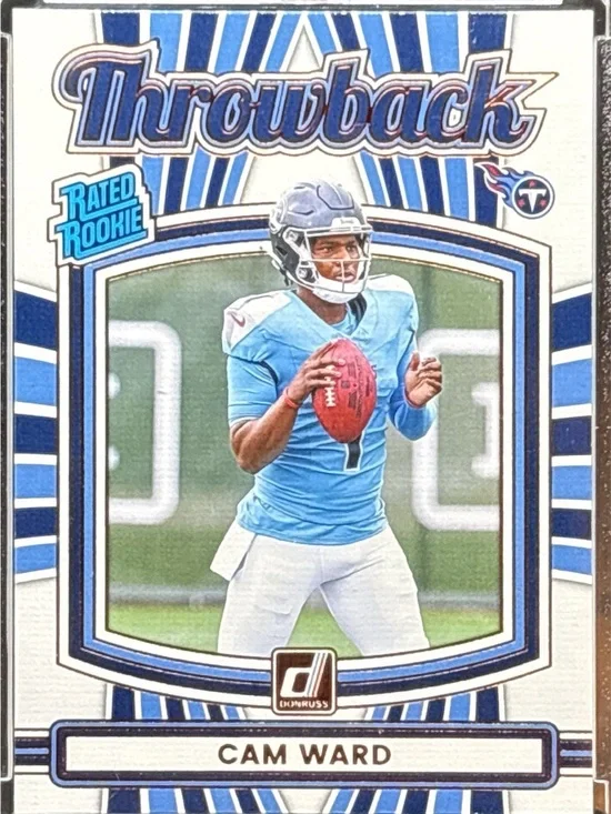 Panini Throwback Cam Ward Rated Rookie Football Card