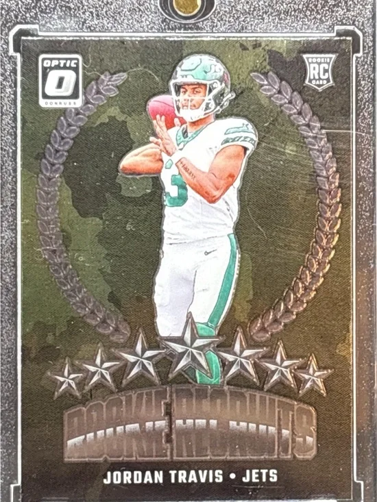 Panini Donruss Optic Jordan Travis Rookie Football Jets Card