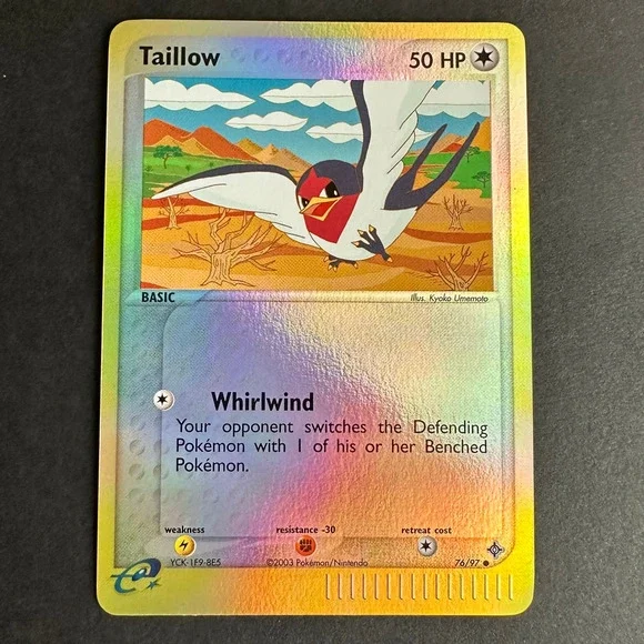 Pokemon TCG Taillow EX Dragon 76/97 Common Reverse Holo NM/LP