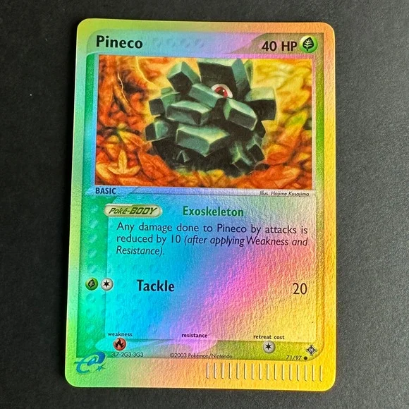 Pokemon TCG Pineco EX Dragon (DR) 71/97 Common Reverse Holo NM/LP