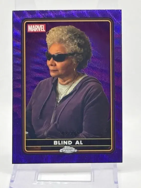 2025 Topps Chrome Deadpool Blind Al Purple Wave Refractor 192/250 SP Marvel