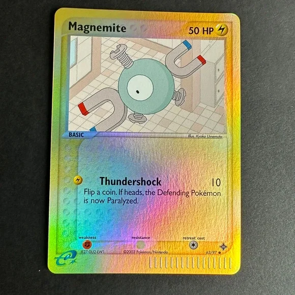 Pokemon TCG Magnemite 63/97 EX Dragon Common Reverse Holo NM/LP
