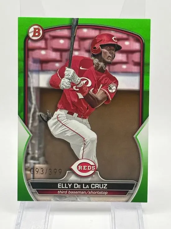 2023 Bowman Elly De La Cruz Neon Green  Border 93/399 Cincinnati Reds Prospect