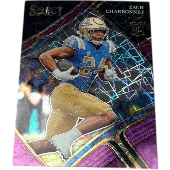 ZACH CHARBONNET RC PURPLE LASER NO.124 2023 SELECT DRAFT‎ PICKS