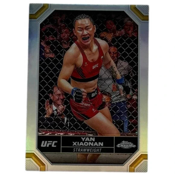 YAN XIAONAN 2024 TOPPS‎ CHROME UFC REFRACTOR #198