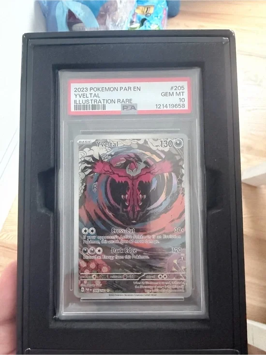 Pokemon Yveltal Illustration Rare Card - Red, Black, Purple