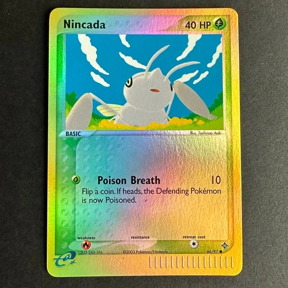 Pokemon TCG Nincada - 66/97 EX Dragon (DR) Common Reverse Holo NM/LP