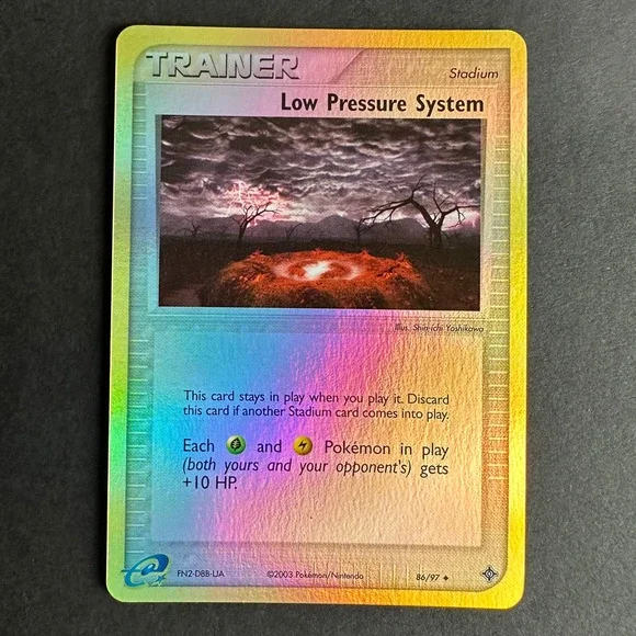 Pokemon TCG Low Pressure System EX Dragon 86/97 Uncommon Reverse Holo NM/LP