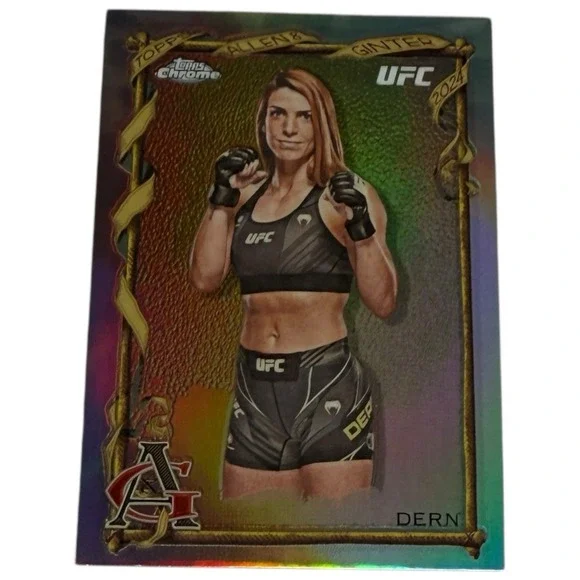 Mackenzie Dern 2024 Topps Chrome UFC The‎ World's Champions AAG-19 Refractor