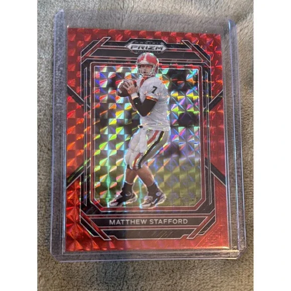2023 Panini Prizm Draft Picks - Matthew Stafford #74 Red Finite Prizm /125