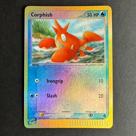 Pokemon TCG Corphish - 53/97 - EX Dragon (DR) Common Reverse Holo NM/LP