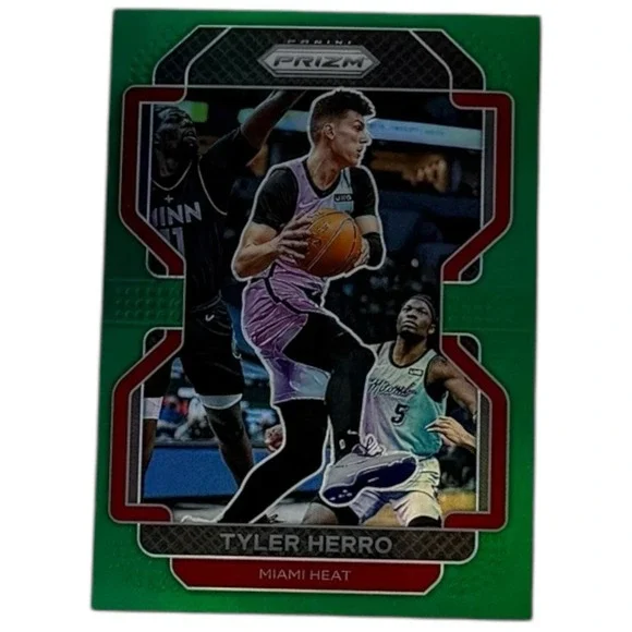 TYLER HERRO MIAMI HEAT 2021-22 PANINI PRIZM‎ #227 GREEN PRIZM