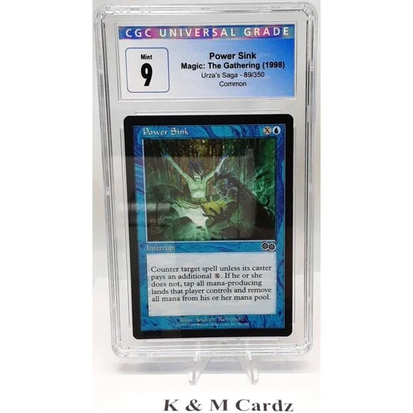 Power Sink - Urza's Saga - MTG - Graded - CGC 9.0
