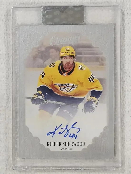 2022-23 Kiefer Sherwood Autographed Hockey Card - Nashville Predators