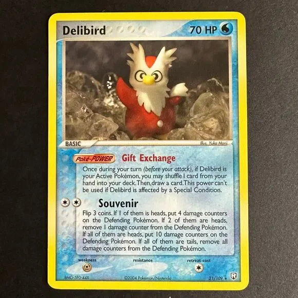 Pokemon TCG Delibird - EX Team Rocket Returns (RR) 21/109 Rare Normal NM